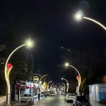 Şehit Ergün Köncü Caddesi ışıl ışıl