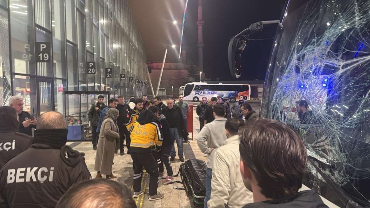 Trabzon Otogarı’nda otobüs, önce çocuğa sonra da perona çarptı