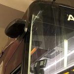 Trabzonspor’un takım otobüsüne taşlı saldırı