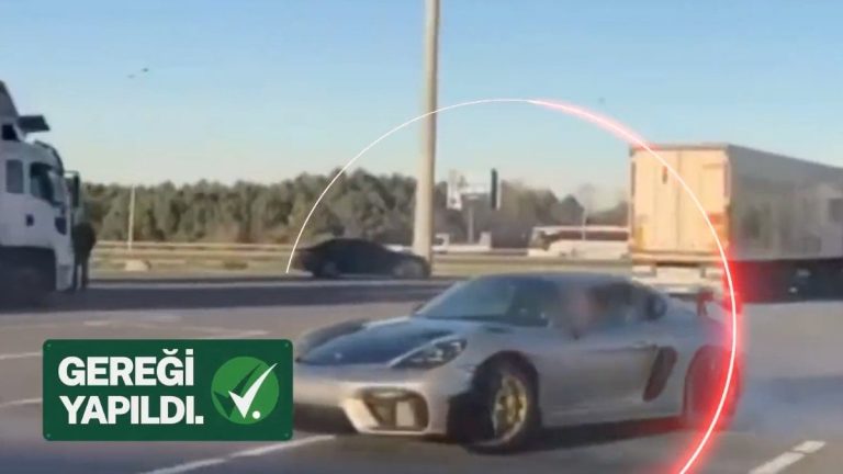 300 kilometrenin üzerinde hız yapan sürücü için “gereği yapıldı”