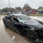 Adana’da lüks aracı ile ölümden döndü, milyonluk otomobil hava yastığı açmadı