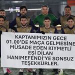 Ankara’da halı sahaya yeşil ışık, yengeye pankartlı teşekkür