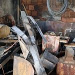 Bolu’da demir doğrama atölyesinde yangın