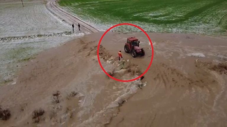 Diyarbakır’da taşan sular nedeniyle araziler göle döndü