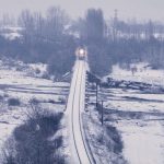 Doğu Ekspresi’nin kar altındaki yolculuğu