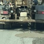 Elazığ’da yola beton döken mikser sürücüsüne 839 bin lira ceza