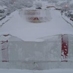 Erzincan’da kar yükü halı sahanın çatısını çökertti