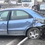 Erzurum’da kaza sonrası LPG tankı yola savruldu