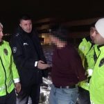 Erzurum’da trafikte aracıyla kaçan sürücüye 35 bin lira ceza kesildi