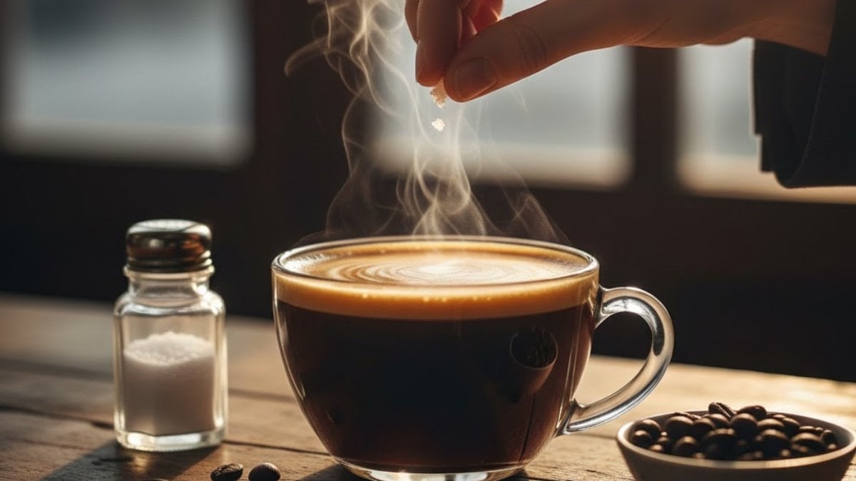 Eskiler kahvenin içine bir tutam tuz atıyor: İşte sebebi