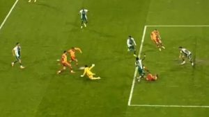 Galatasaray’ın golü ofsayt nedeniyle iptal edildi