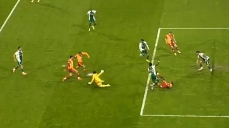 Galatasaray’ın golü ofsayt nedeniyle iptal edildi