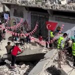 Gazze’de Türk bayrakları altında Ramazan hazırlığı