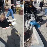 Görenleri hayrete düşüren olay: POS cihazlı dilenci