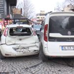 İstanbul’da park halindeki otomobillere çarptı