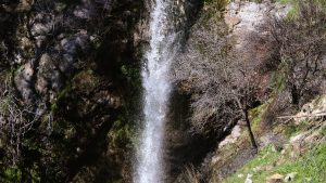 İzmir’de yağışların ardından Sancaklı Şelalesi coştu