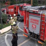 Kağıthane’de sitenin otoparkında elektrikli araç alev aldı