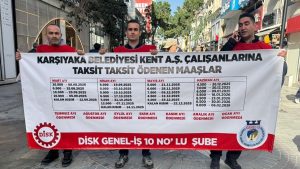Karşıyaka Belediyesi’nde işçiler eylemde: Kişi başı 400 bin TL alacakları var