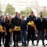 Kayserisporlu oyuncular lise öğrencileriyle buluştu