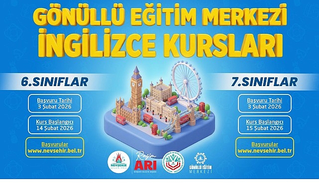 Nevşehir Belediyesi’nde Gönüllü Eğitim Kursları İçin Geri Sayım Başladı!