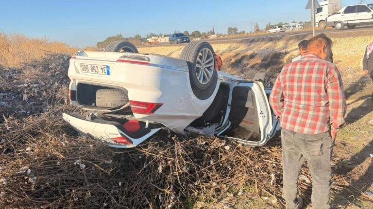 Şanlıurfa’da kaza: Pamuk sapları faciayı önledi