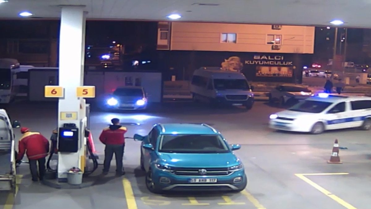 Tekirdağ’da çalıntı kamyonetle yakıt alan şahıs polisten kaçtı