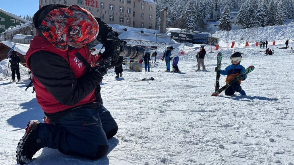 Uludağ’da hafta sonu yoğunluğu