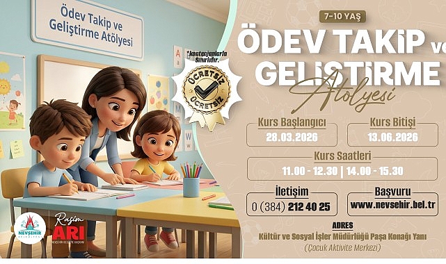 7-10 Yaş Grubu Çocuklara Özel Ödev Takip ve Geliştirme Atölyesi