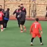 Afyonkarahisar’da amatör maçta bitiş düdüğüyle saha karıştı