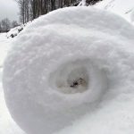 Amasya’da nadir rastlanan doğa olayı: Kar ruloları