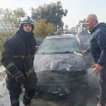 Antalya’da bir hafta önce satın aldığı araç alevlere teslim oldu