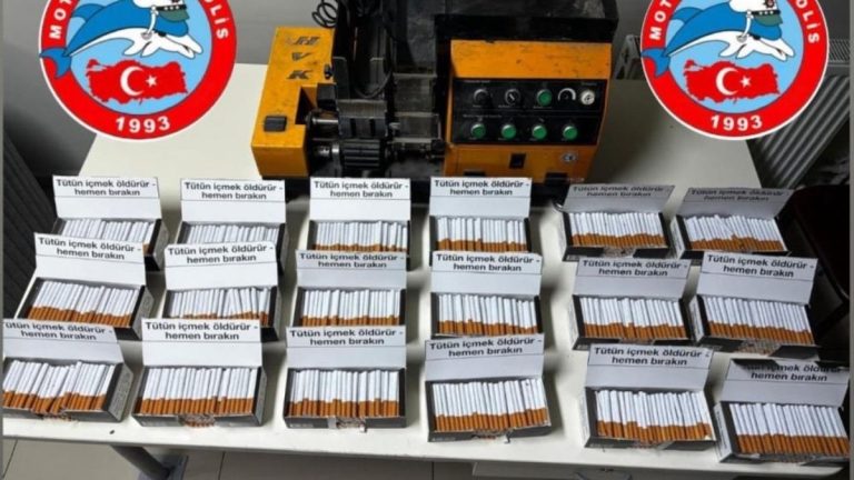 Aydın’da durdurulan araçta 3 bin 600 kaçak makaron ele geçirildi