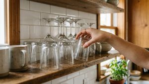 Bardakları ters değil düz koyun: İşte nedeni