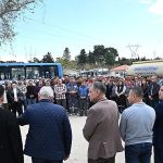 Başkan Topaloğlu personelle bayramlaştı