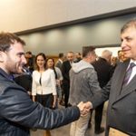 Başkan Tugay Büyükşehir Belediyesi personeliyle bayramlaştı