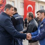 Başkan Tugay, İZSU personeli ile bayramlaştı