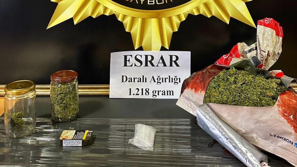 Bayburt’ta narkotik operasyonu