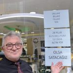 Bilecik’te kuyumcu dükkanına yazı astı: Altın yok