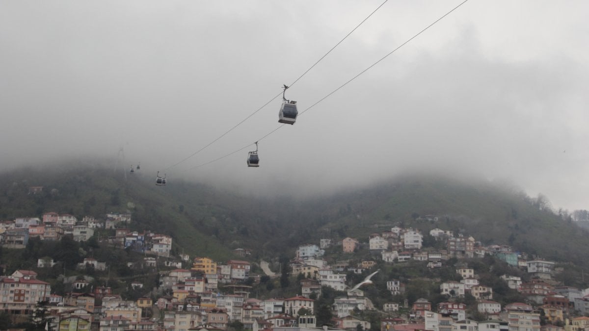 Boztepe’de sis manzarası, masalsı görüntüler sunuyor