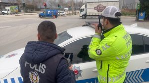 Bursa’da drone destekli trafik denetimi