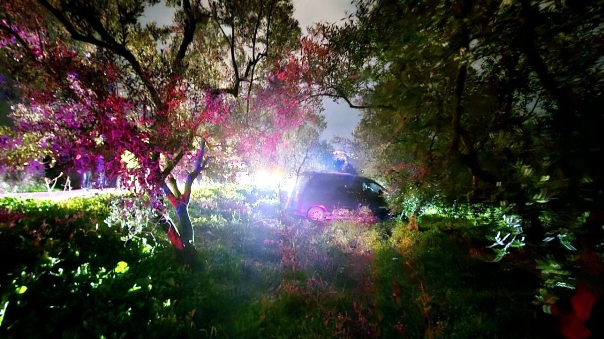 Bursa’da trafik kazasından kaçan sürücü, zeytinliğe daldı