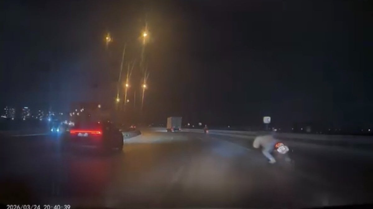 Bursa’da virajı alamayan sürücü savruldu