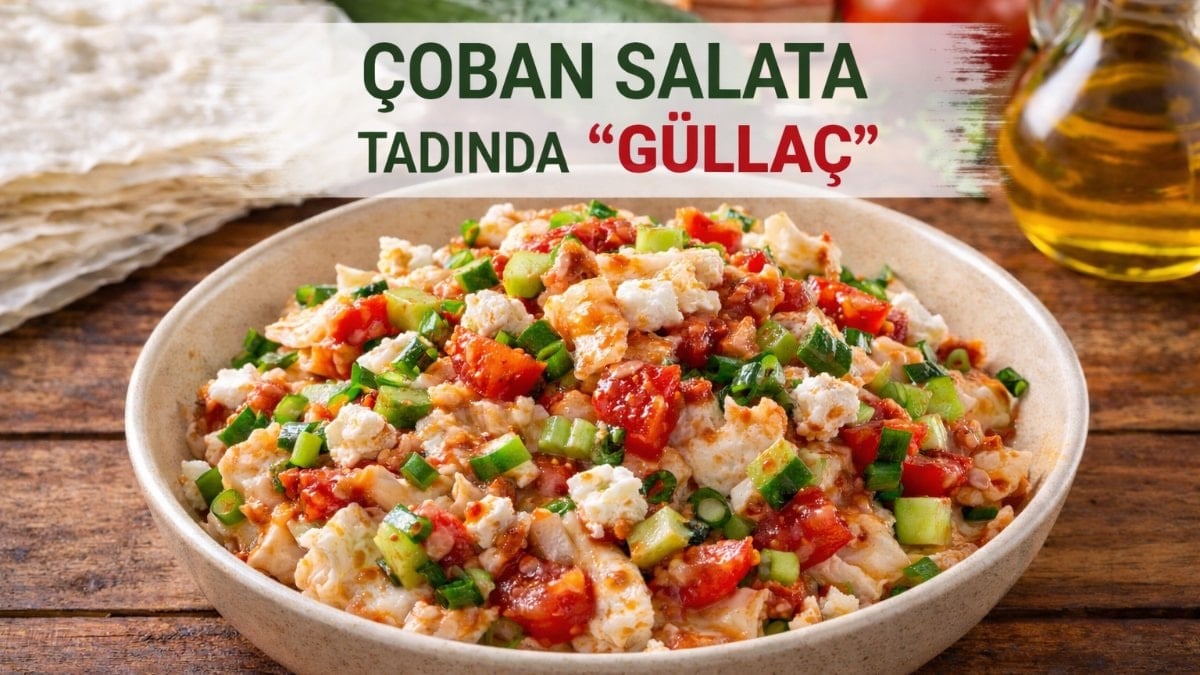 Çoban salata tadında: Banmalık güllaç salatası tarifi
