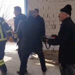 Çorum’da çöken duvar ile dengesini kaybetti: