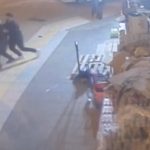 Çorum’da sürücünün yayayı darbetmesi kamerada