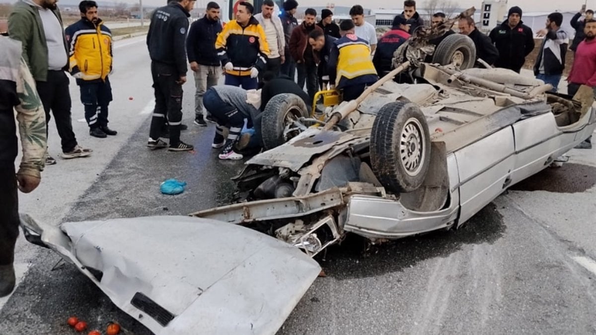 Çorum’da takla atan otomobilin sürücüsü hayatını kaybetti