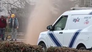 Derince’de doğalgaz borusu alarmı