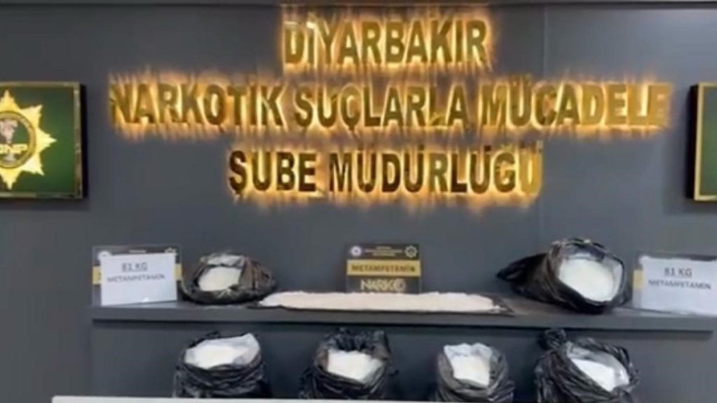 Diyarbakır’da şüpheli tırdan 81 kilo metamfetamin ele geçirildi