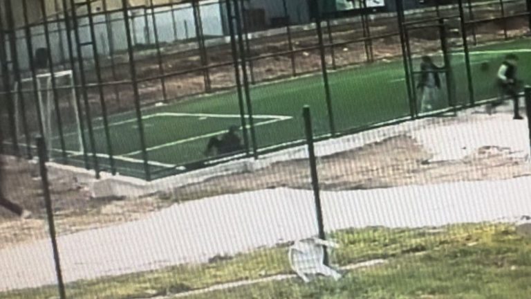 Edirnede çocuk parkında silahlar konuştu