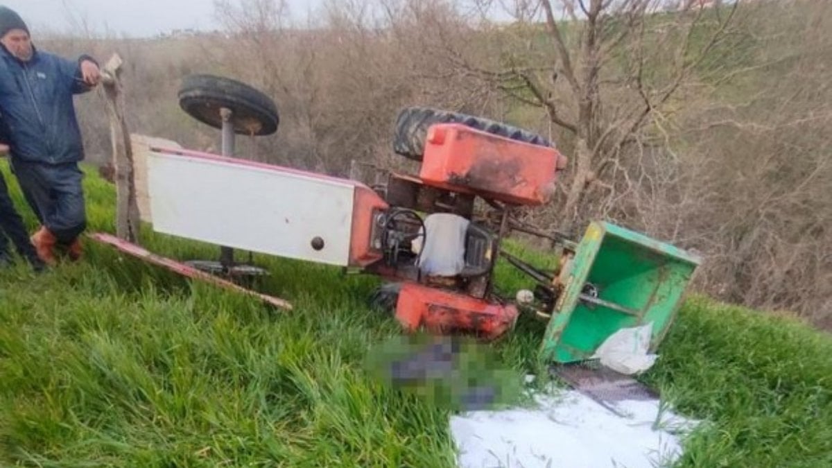 Edirne’de tarlaya giderken traktörün altında kalarak hayatını kaybetti